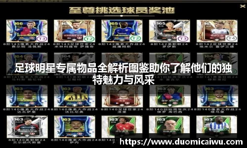 足球明星专属物品全解析图鉴助你了解他们的独特魅力与风采